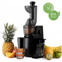 H.Koenig GSX24 Vertikaler Obst- und Gemüsesaft-Extraktor, 1L, 400 W, Vitamin-Plus-Presse, 3 Siebe für feinen Saft, dickflüssigen Saft und Sorbet