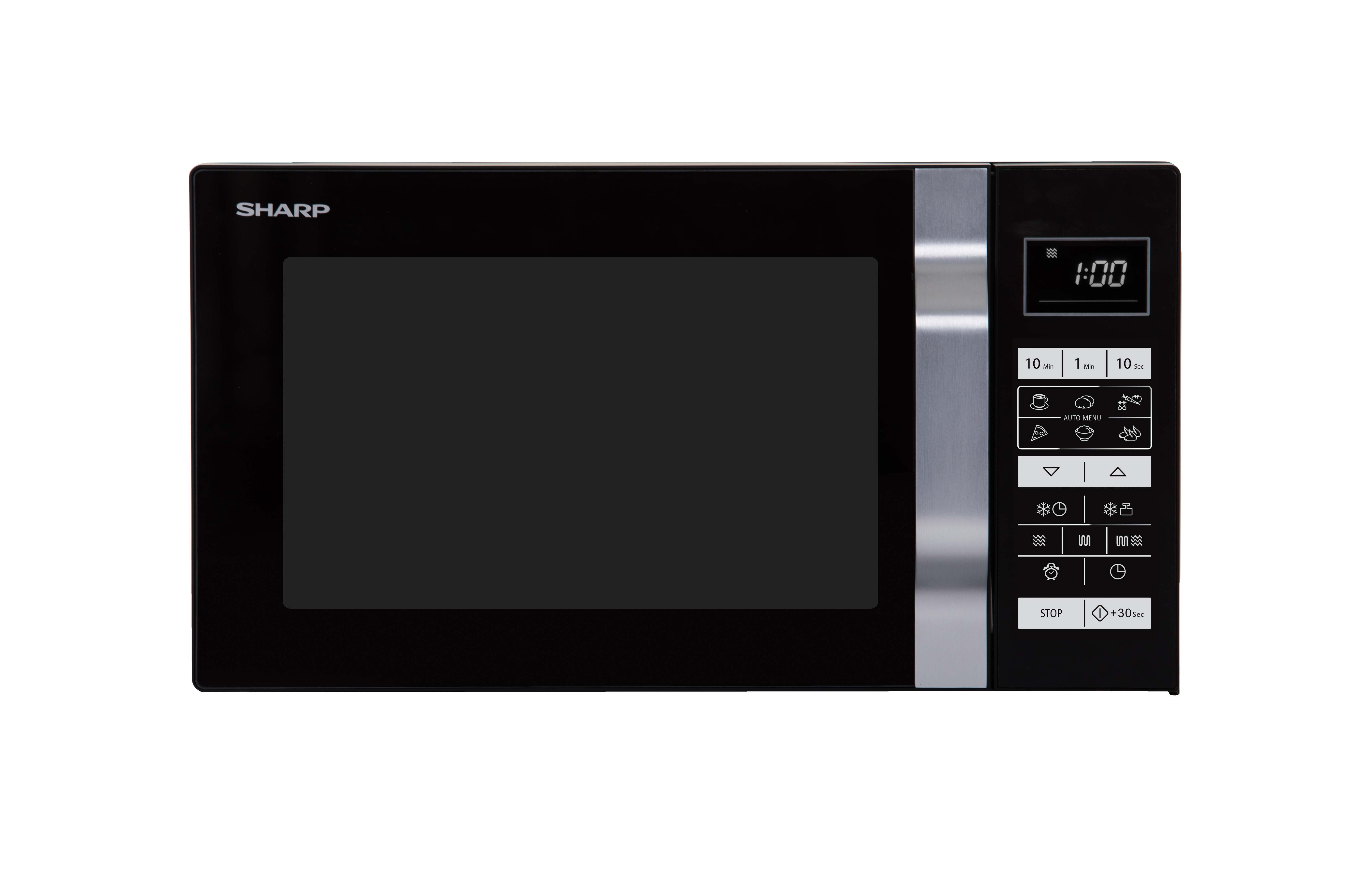 Sharp Home Appliances R760BK, Arbeitsplatte, Kombi-Mikrowelle, 23 l, 900 W, Eingebautes Display, Berührung