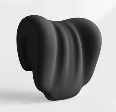 Uplift Picks Ergonomic Office Nap Pillow With Adjustable Strap For Neck Support black
