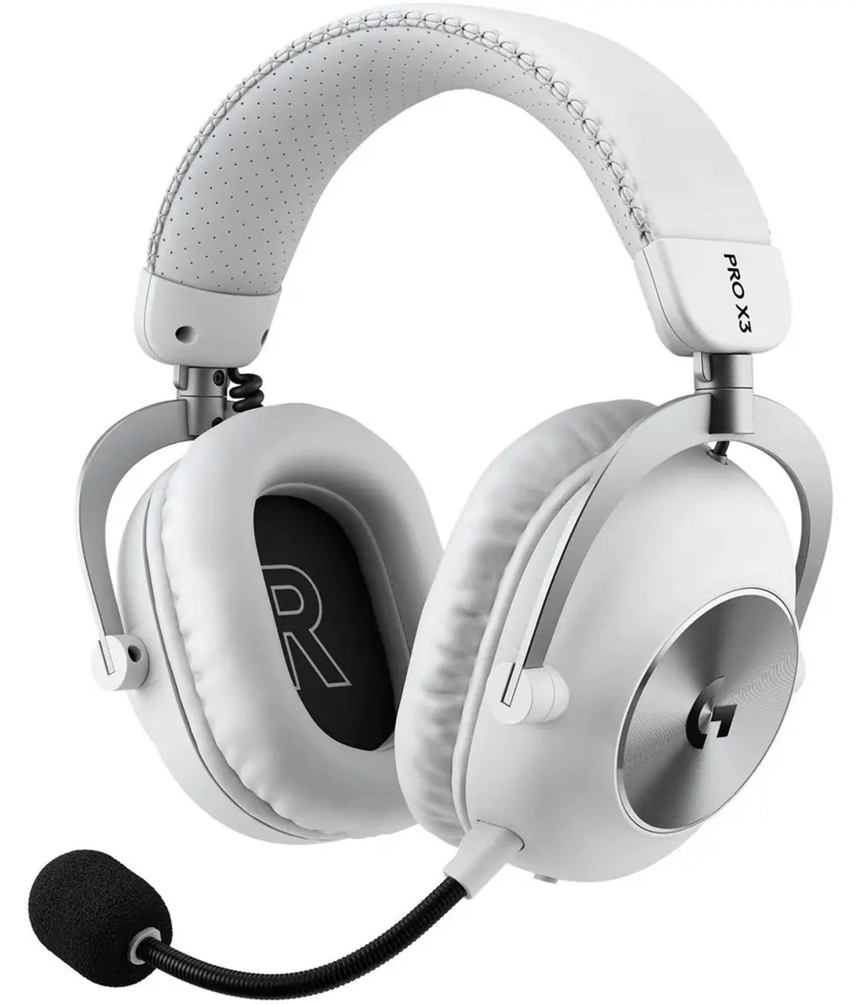 Gaming-Headset Logitech G PRO X3 LIGHTSPEED, Bluetooth, 70 Std., Mikrofon, Weiß
