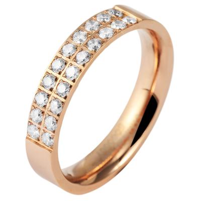 Fingerring ADELIA´S "Damen Ring aus Edelstahl" Gr. 56, gold, Fingerringe, Damen, 56, Edelstahl, Fingerring