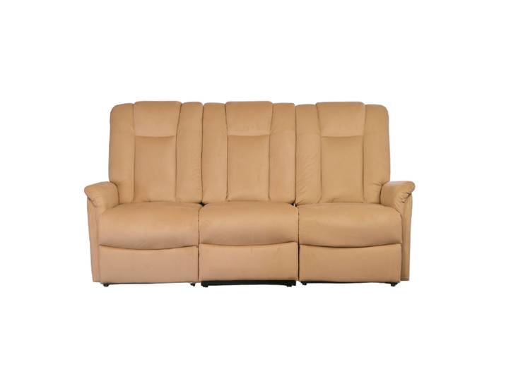 Le Réconfort Sofa - Inclinaison manuelle, 3 places, Beige vel...