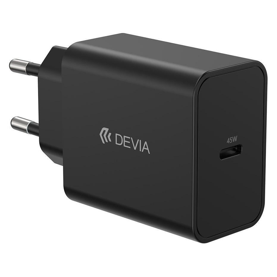 Devia wall charger Rocket PD 45W 1x USB-C black (45 W, 1 Port) (58288797)
