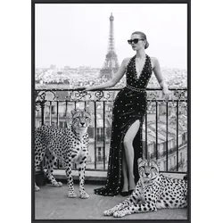Glasbild BLING BLING PARIS (BH 50x70 cm) - bunt - BH 50x70 cm