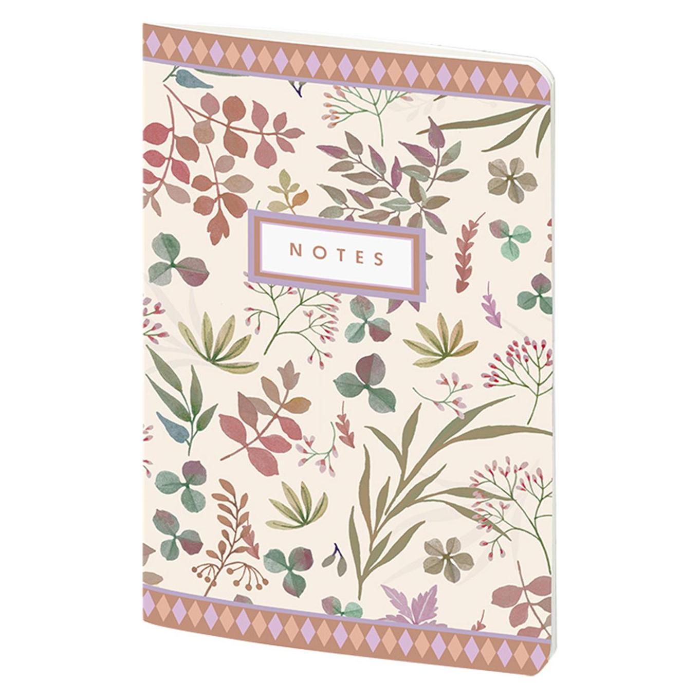 Rössler Notizheft. Madeira Leaves / 36/A5/dotted grid, offwhite (A5, Gepunktet, Weicher Einband) (62068155)