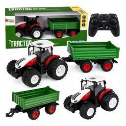 Lean Toys Traktor mit Kippanhänger, ferngesteuert, Massstab 1:24 (72492365)