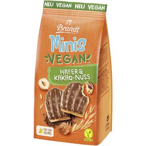 Brandt Zwieback Minis Vegan Hafer & Kakao-Nuss, laktosefrei, laktosefrei & vegan, 85 g