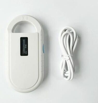 Uplifted Finds Pet Microchip Scanner Handheld USB Reader For Dog Cat And Horse With 134.2Khz FDX B ISO Compatibility white