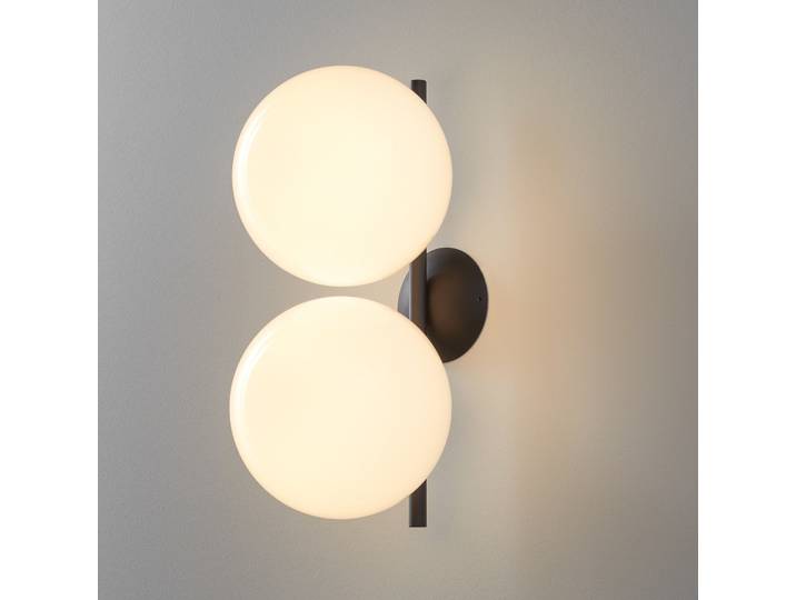 IC C/W1 Double plafonnier/applique murale Noir - FLOS - Salon / séjour - Design - Verre - Boule