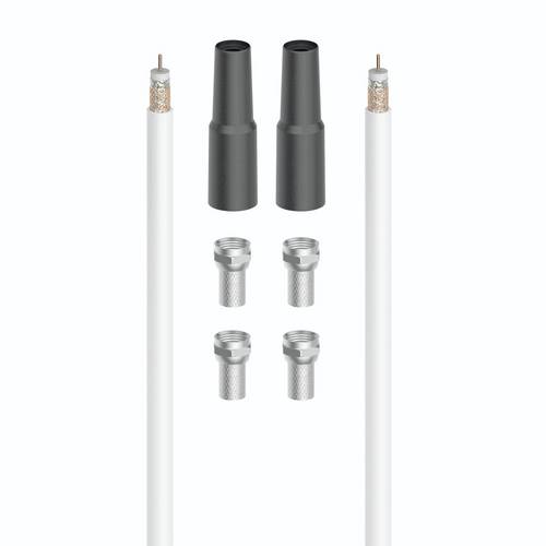 Hama 00205042 SAT-Anschluss-Kit, 100 dB, 20m