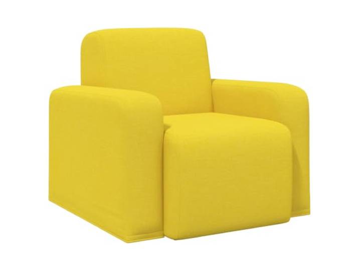GHVBNMF Sessel Polstersessel Stoff Helles Gelb Lesesessel Wohnzimmer Bequemer Stoffstuhl mit geschwungener Rückenlehne und Holzrahmen für Schlafzimmer, Leseecken und Loungebereiche.