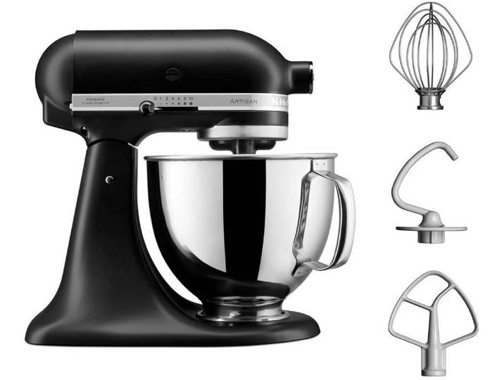 KitchenAid Küchenmaschine Artisan 5KSM125EBM, 300 W, 4,8 l Schüssel