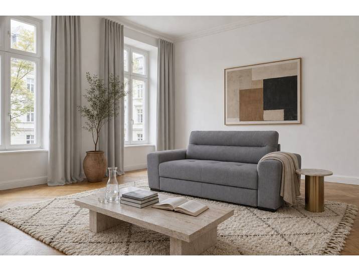 foamnova 2-Sitzer Carlisle, kompakt, für kleine Räume, Breite nur 183 cm, Kompakt für kleine Räume – Made to Order in Europa