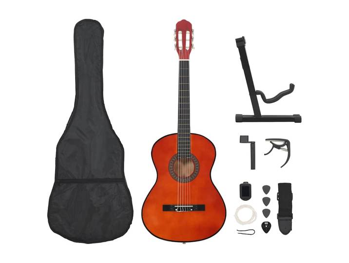 vidaXL 12.-tlg. Klassische Gitarre Set für Anfänger 4/4 39