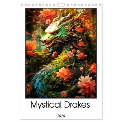 Mystical Drakes (Wall Calendar 2026 DIN A4 portrait), CALVENDO 12 Month Wall Calendar