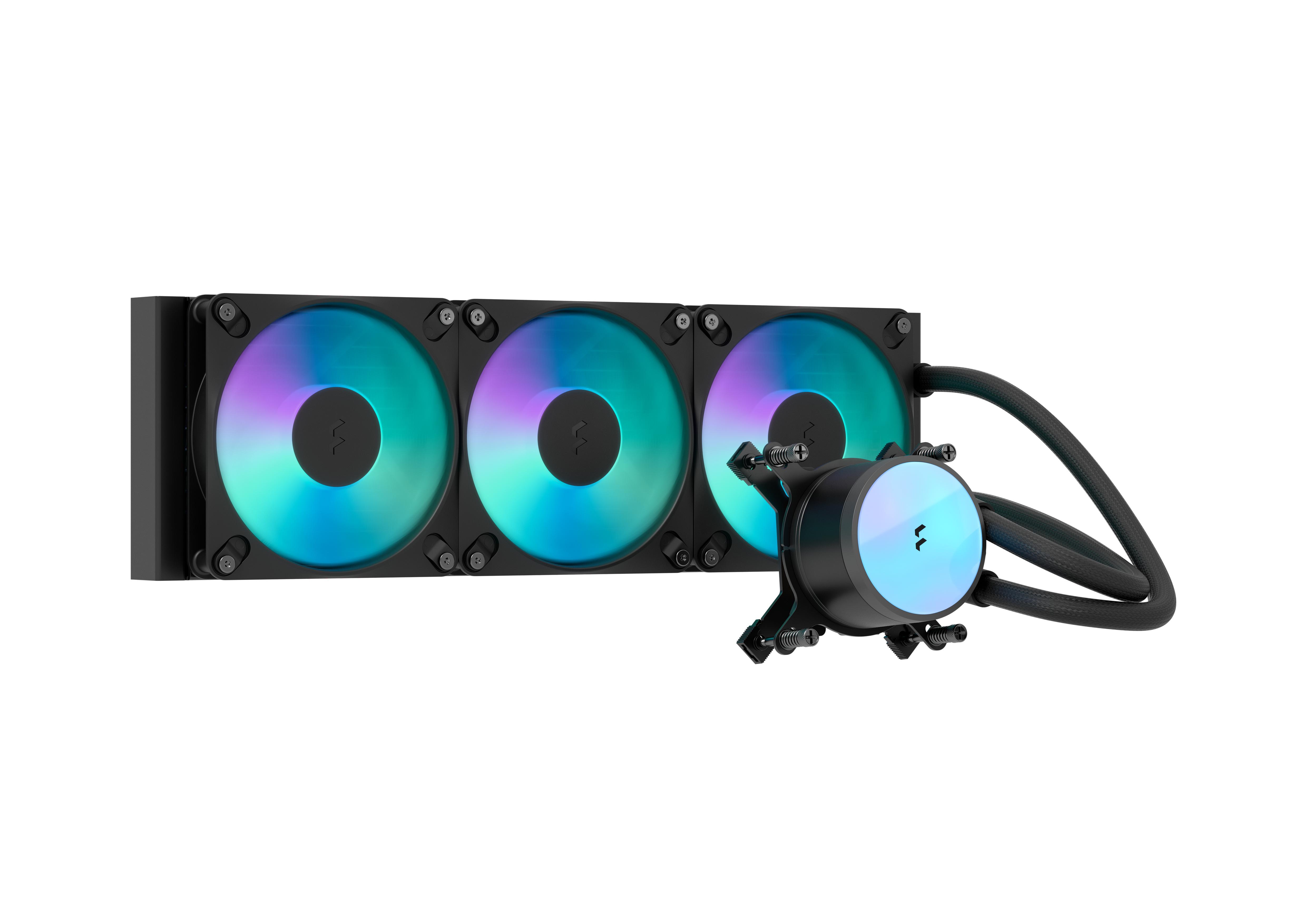 Fractal Design Radius 360 RGB CPU Komplett-Wasserkühlung Schwarz