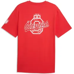 ÖFB Herrenfußballshirt ftbl Culture Relaxed Tee - rot / L