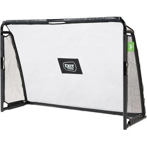EXIT-Toys Fußballtor Maestro, aus Metall, 180x120x60cm, Klicksystem, schwarz, mit Torwand
