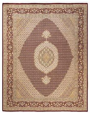 Overton Hand Knotted Wool Vintage Inspired Traditional Mogul Red Area Rug - 8 x 10