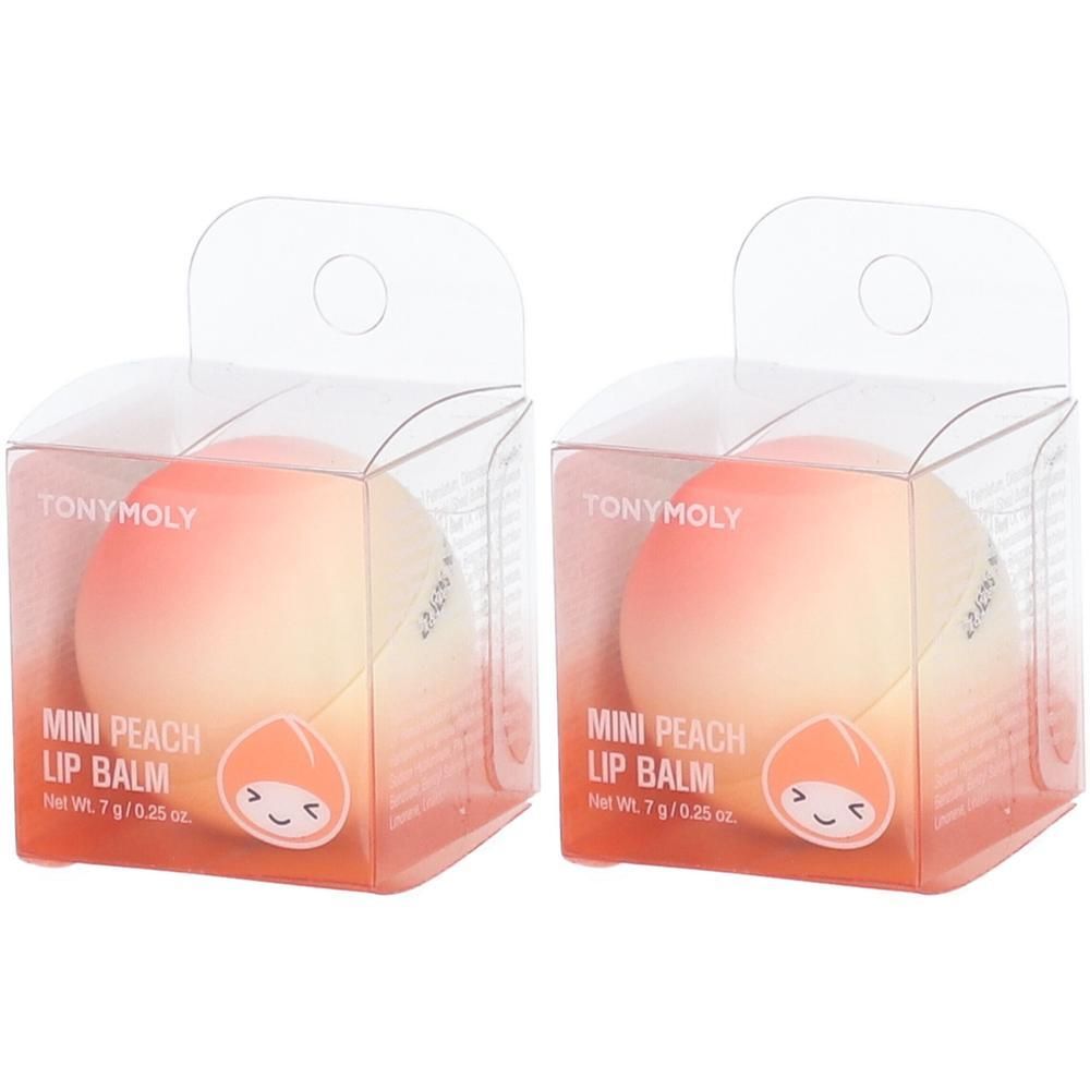Magic Food Mini Peach Lip Balm 7g 2x 2x7 g Balsam