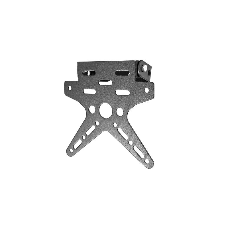 Support de plaque d'immatriculation 1Tek Tuning universel noir