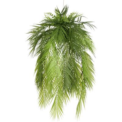 Kunstpflanze CREATIV GREEN "Palmwedel auf Mooskugel", grün, H:100cm Ø:50cm, Kunststoff, Kunstpflanzen, Kunstpflanze, mit üppigen Palmwedeln