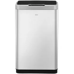 EKO Mirage Sensor Bin 30 L berührungsloser Sensor Mülleimer inklusive 1 Inneneimer und Touch Schalt, Abfalleimer, Silber