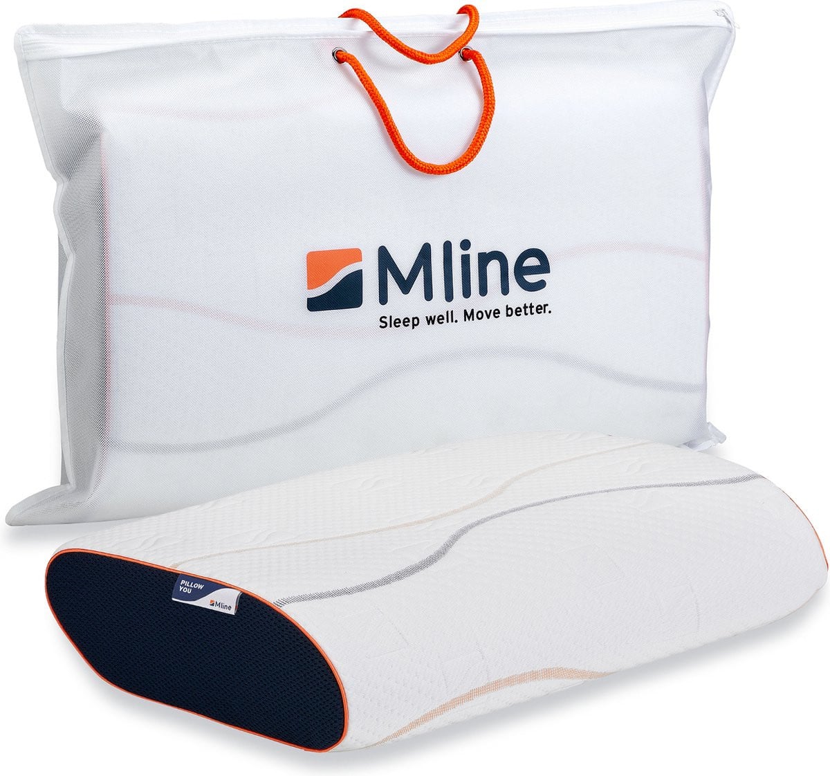 M line Pillow You ergonomisch hoofdkussen medium - anti-allergeen - Hoogte: 11 cm, Schouderbreedte: 39 - 43 cm