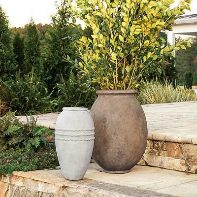 Campagna Olive Jar Planter - Terracotta Medium - Ballard Designs