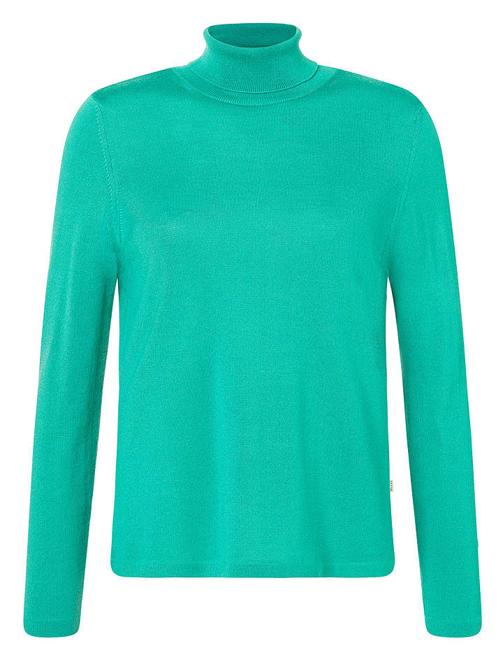 Maerz Muenchen Wollrollkragenpullover in Türkis - 42