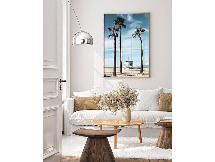 Bild Santa Monica Buche Massiv, lackiert Acrylglas Multicolor 63 x 83cm