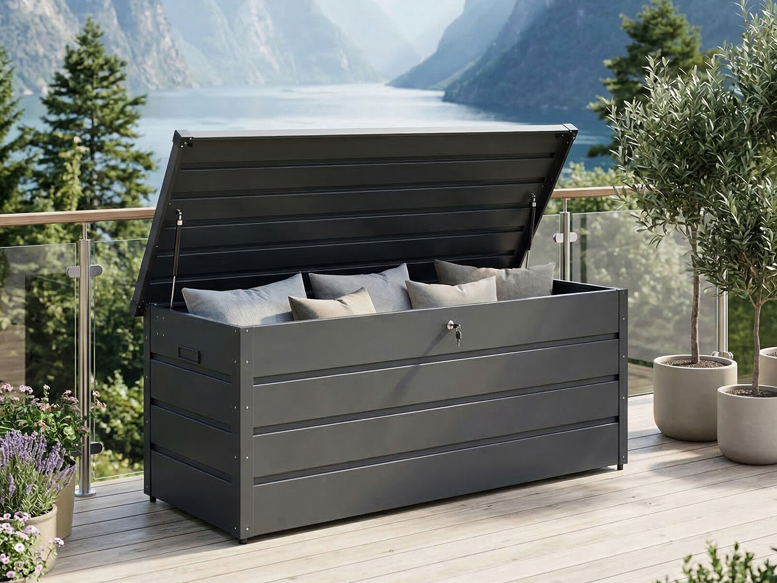 Jamaica Hyndebox I Antracit Aluminium