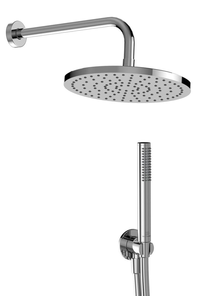 Dripio Doucheset met 5 delen, inclusief ronde douchekop van 25 cm, chroomkleurig