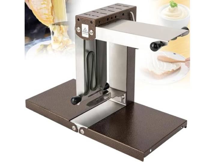 Elektrischer Käseschmelzer (halbes Käserad), Schnellheizgerät für Raclette, höhen- und winkelverstellbar, für Zuhause und Gastronomie