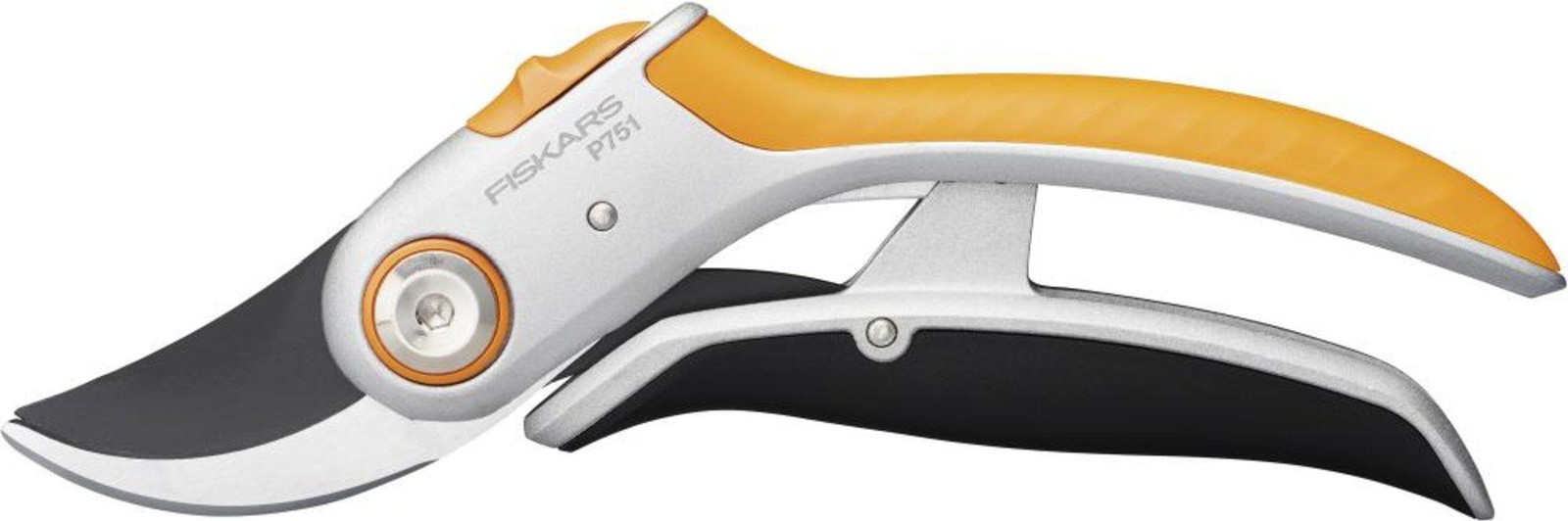 Fiskars Plus PowerLever Bypass-snoeischaar model P751 oranje/zwart