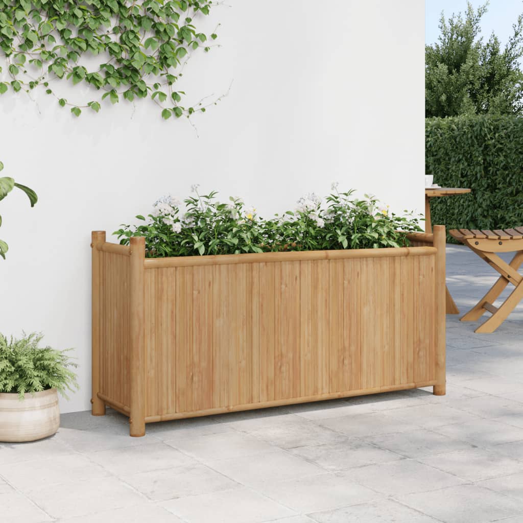 vidaXL Jardinière 100x30x50 cm bambou