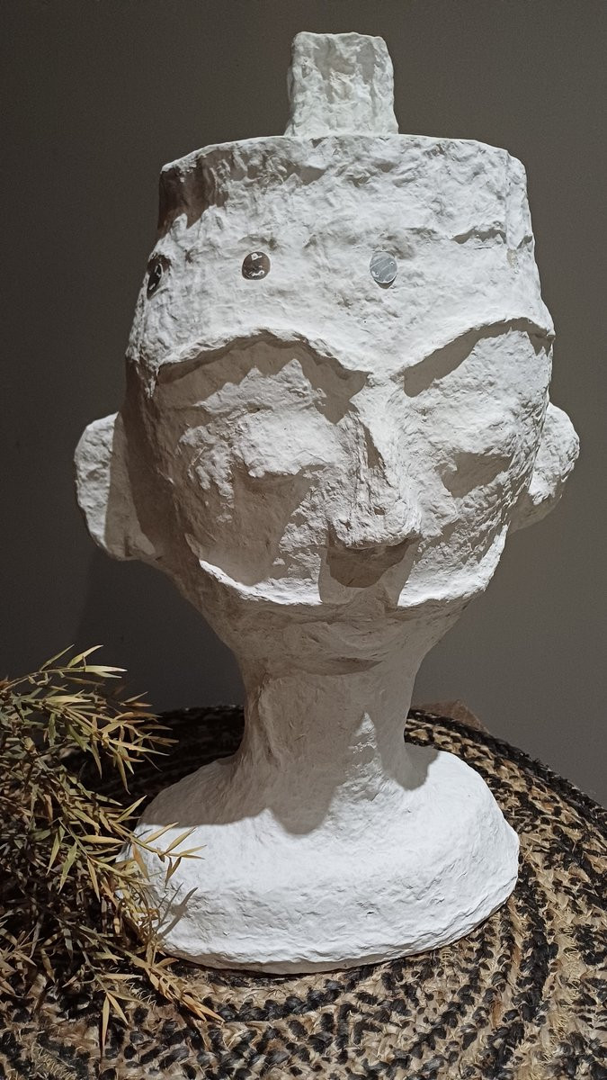 Yaniro Handgemaakt Decoratief Papiermache Hoofd voor op Tafel