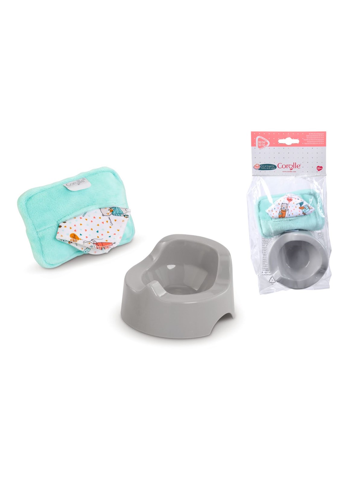 Corolle Cor. MPP 12/14" Potty and Wipe