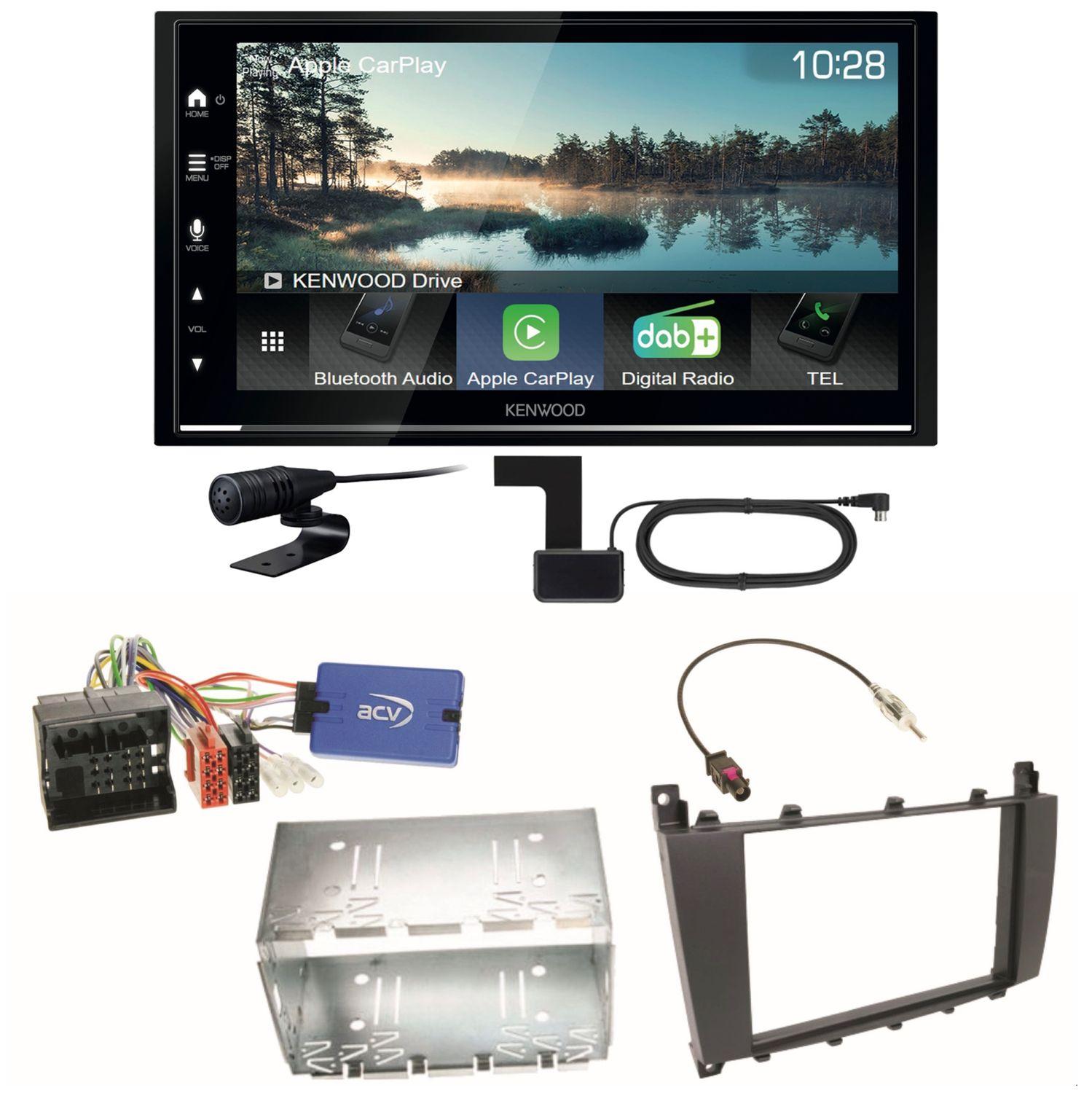 Kenwood DMX7722DABS Android Auto CarPlay Einbauset für Mercedes G Klasse W463