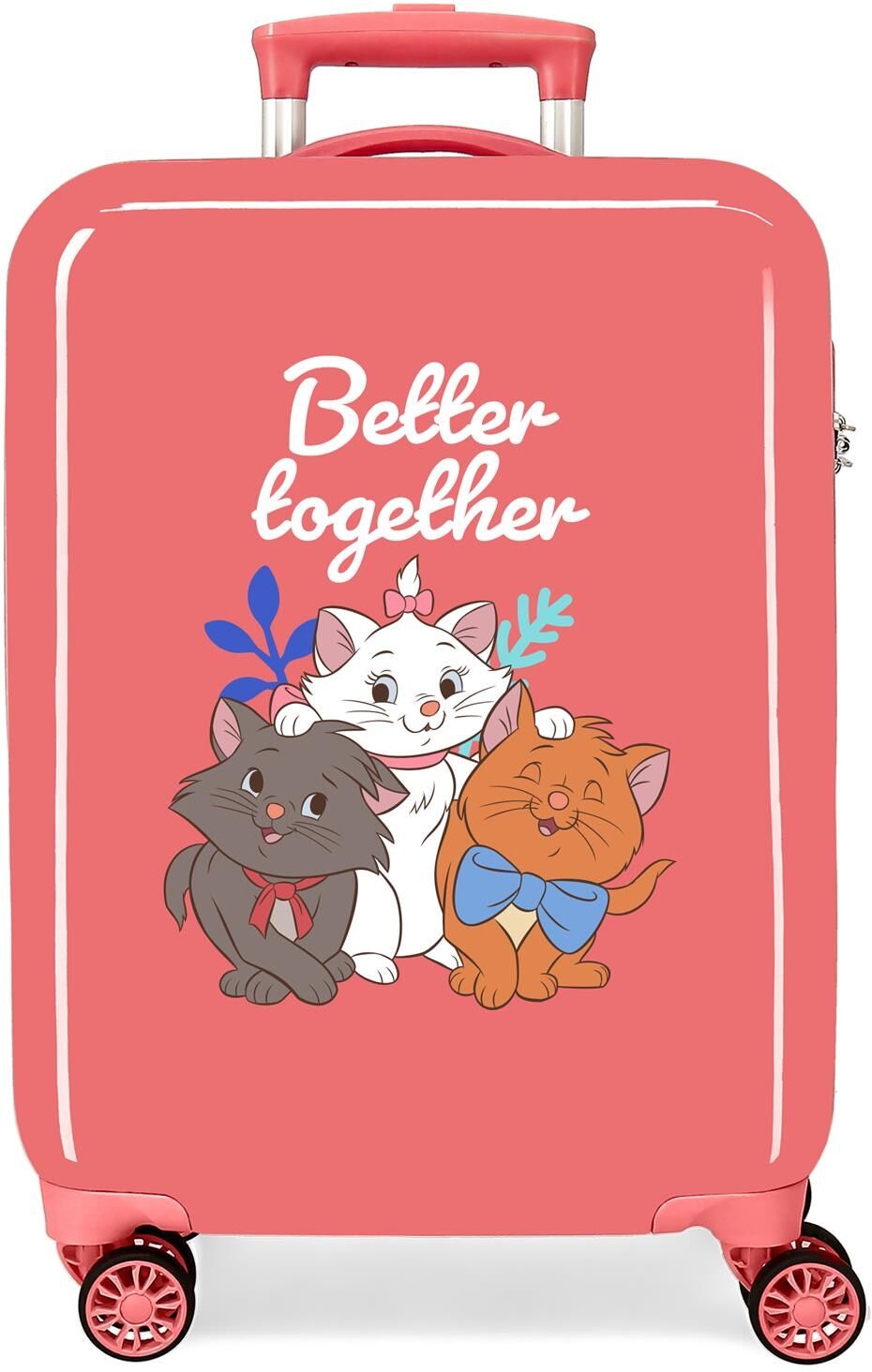 Disney Maleta de cabina Aristocats Better Together. Rojo