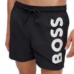 BOSS Badehosen Octopus Swimshort Schwarz Polyamid Large Herren