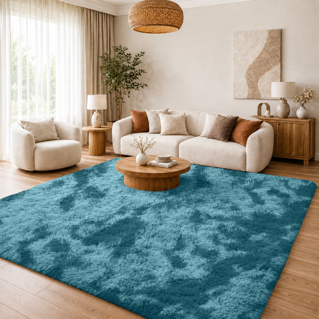 Fairmont Park Abidan Shag Teal Rectangle 200 x 290cm