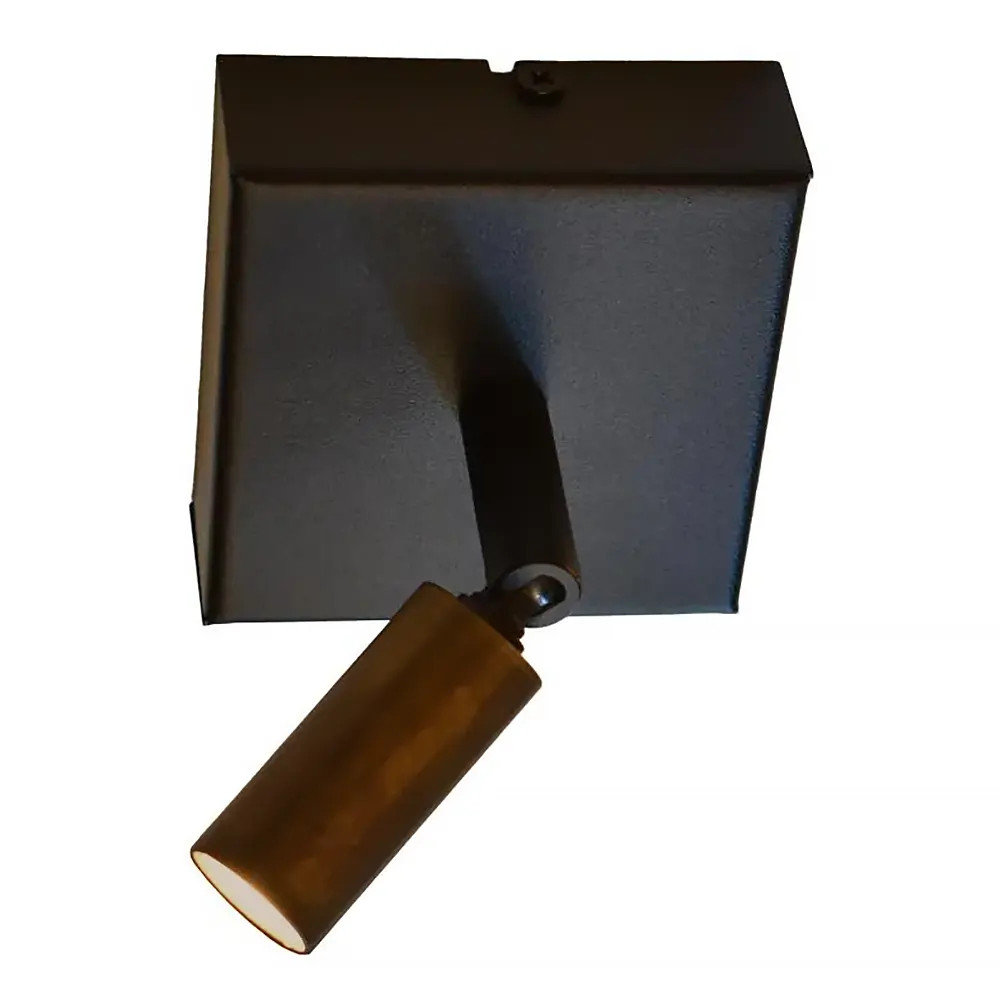 Masterlight Spot Tubo opbouwspot zwart antiek brons