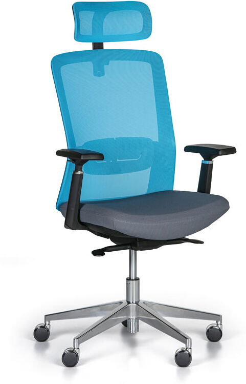 B2B Partner Bürostuhl BACK, blau/grau