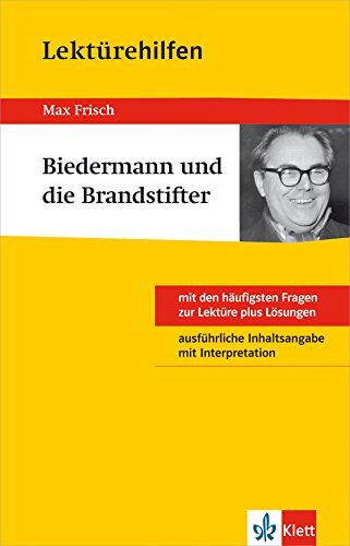 Max Frisch - Klett Lektürehilfen Max Frisch, Biedermann und die Brandstifter: Klasse 8 - 10 - Preis vom 09.10.2026 07:28:09 h
