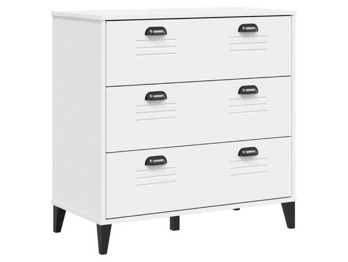 Commode Armoire de chambre - mango - VIKEN blanc bois d'ingénierie M229