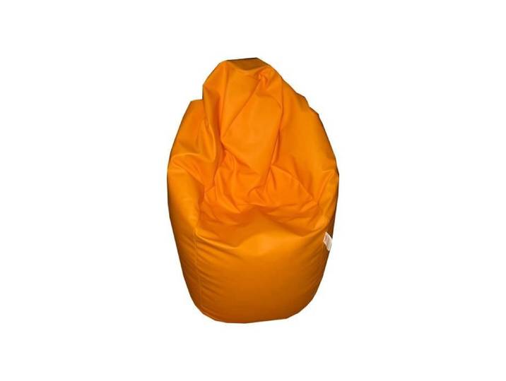 Pouf poire pour s'asseoir ou jouer ultra leger Medium Point Orange