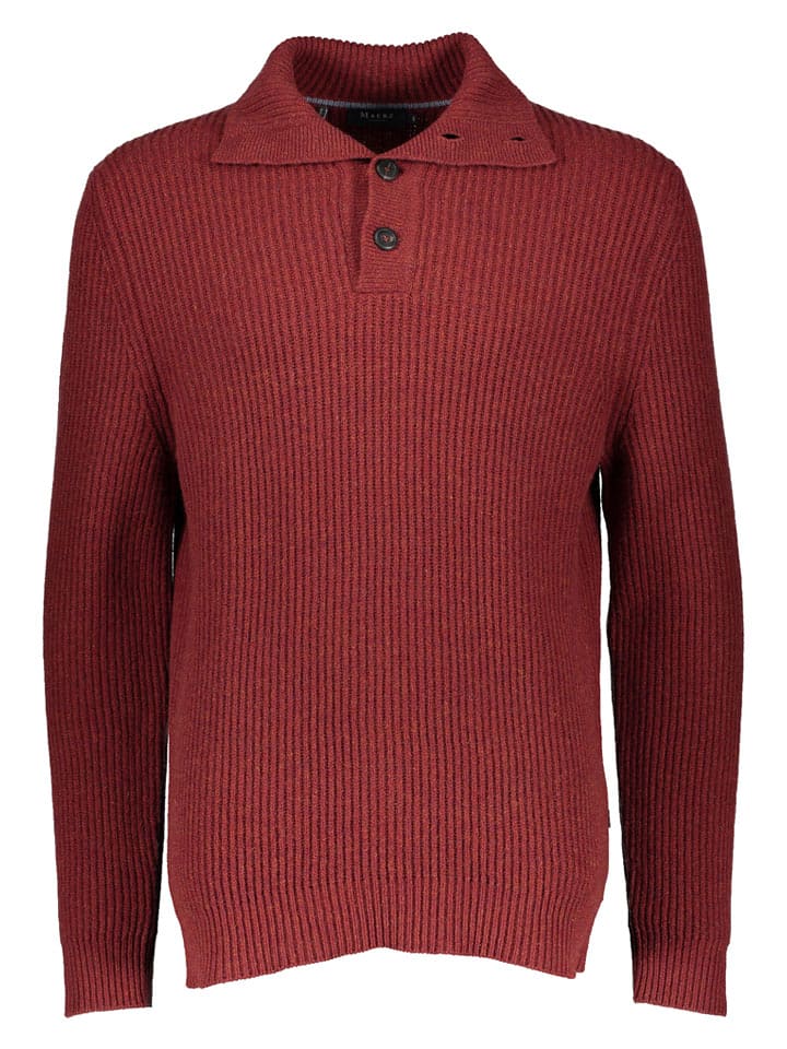 Maerz Muenchen Wollpullover in Bordeaux - 58