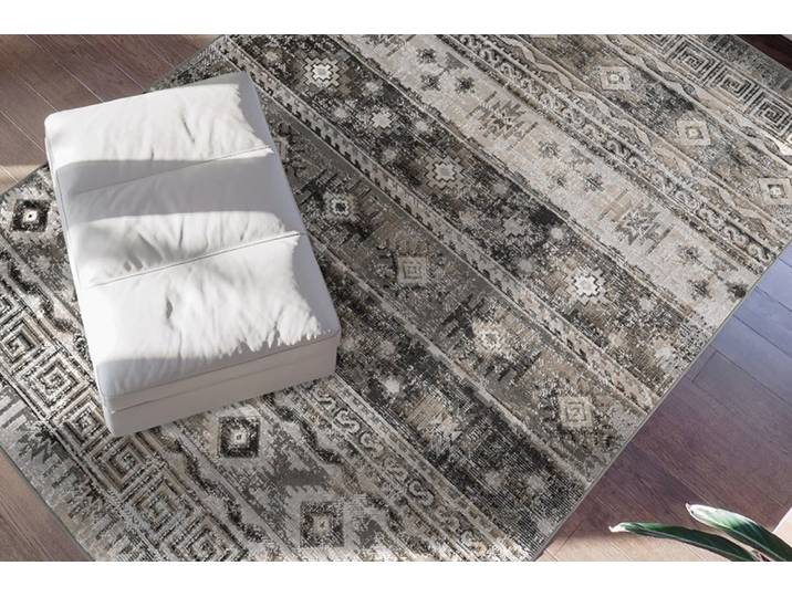 Teppich ME GUSTA Ariya 325 , grau, B:200cm H:6mm L:290cm, Polypropylen (PP), Teppiche, Teppich, Flachflor, gekettelt, Wohnzimmer