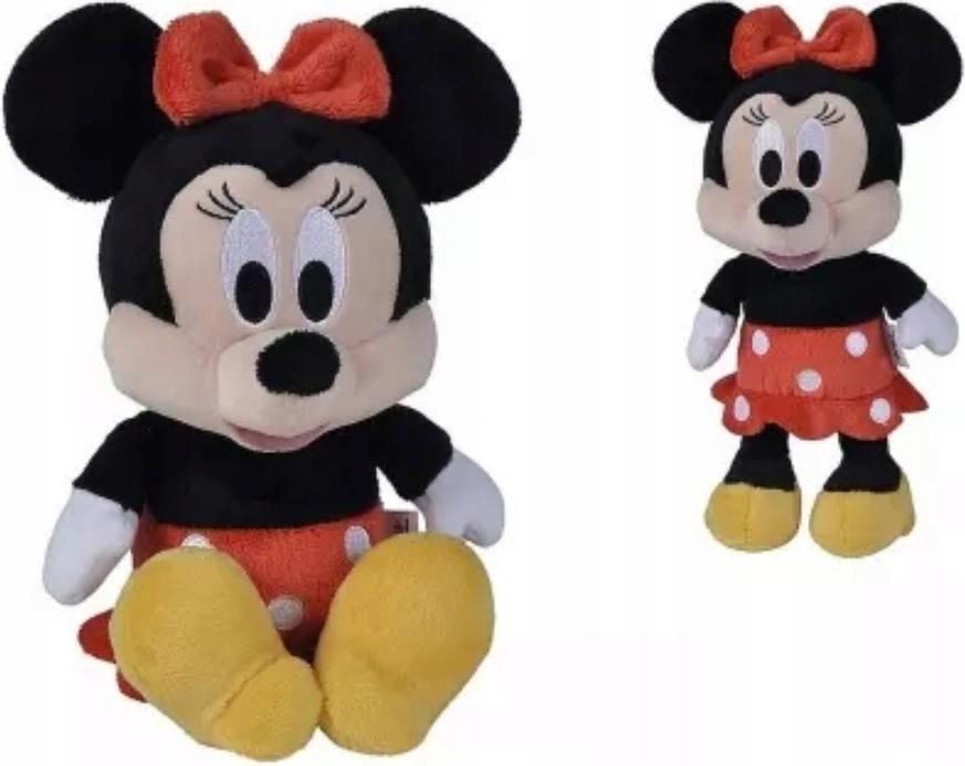 Simba Toys Disney Mickey Mouse Core Minnie, rood, 25 cm